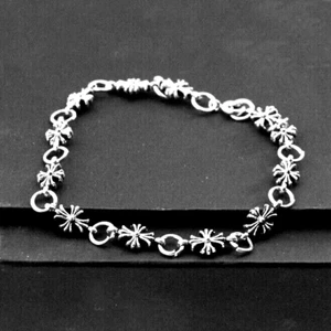 Silver Chrome Cross Bracelet - Picture 1 of 2