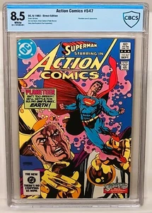 ACTION COMICS #547 | CBCS 8.5 | Superman | The Planeteer | Direct Edition | DC - Picture 1 of 2