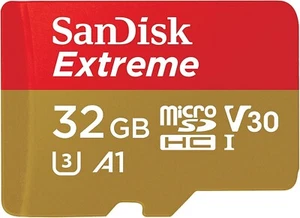 SanDisk 32GB Extreme microSDHC UHS-I Memory Card with Adapter - Picture 1 of 6