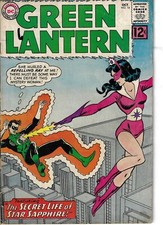 Green Lantern 16 1st Star Sapphire G/VG 1962 Glossy