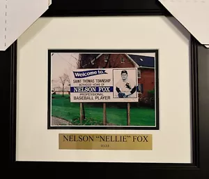 NELSON "Nellie" FOX Dec'd. HOF BASEBALL Framed Pennsylvania Billboard Photo - Picture 1 of 1