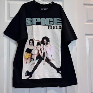 SPICE Girls Urban Outfitters Tee Black Graphic Men's Medium Short Sleeve Glitter - Picture 1 of 14