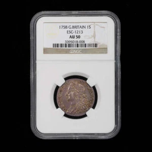 Great Britain Silver 1 Shilling 1758 - Picture 1 of 4