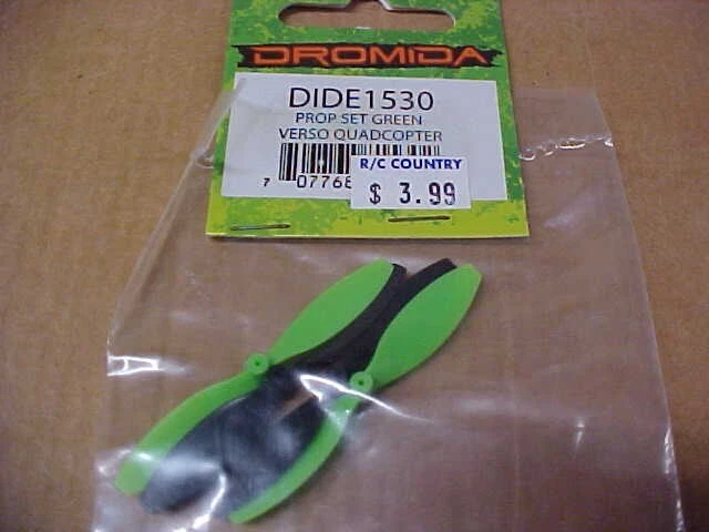 DROMIDA DIDE1530 = PROP SET - GREEN / BLACK: VERSO QUADCOPTER (NEW) - Image 1 of 1