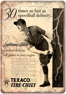 Texaco Fire Chief Motor Oil Vintage Ad Reproduction Metal Sign A828 - Picture 1 of 2
