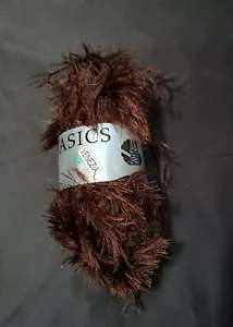 Brown Basics Venezia Eyelash Yarn Lana Grossa 50g = 90 M 100% Polyester #010 - Picture 1 of 2