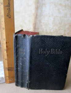 HOLY BIBLE,OLD & NEW TESTAMENT,Early 20th - Late 19th Cent - Picture 1 of 3