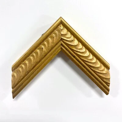 1" Readymade Wood Picture Frame (Waved Gold) - Image 1 of 4