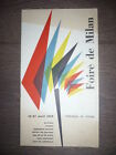 DÉPLIANT PUBLICITAIRE DÉBUT XXème FOIRE EXPOSITION INTERNATIONALE DE MILAN 1952 