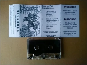 DISGORGE Blood And Pus Emanations Tape, Mortician Viscera Infest Skinless - Picture 1 of 1