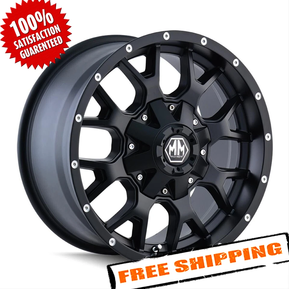Mayhem 8015-7956MB18 Warrior 8015 Series Matte Black Wheel - Изображение 1 из 3