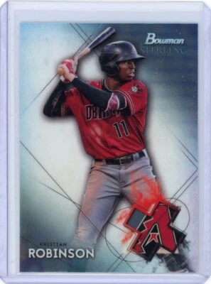 2021 Bowman Sterling Kristian Robinson Prospect Rookie RC - Arizona Diamondbacks - Image 1 of 2