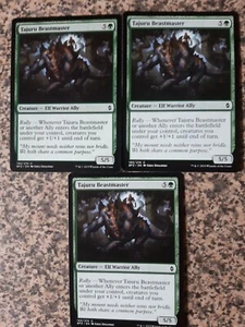 MTG - 3 x Tajuru Beastmaster - Battle for Zendikar - Picture 1 of 1
