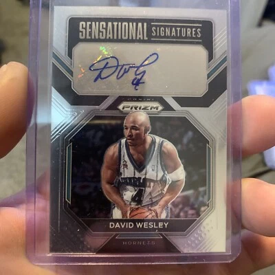 David Wesley 2022-23 Panini Prizm Sensational Signatures Auto Gem Mint PSA 10 FS - Image 1 of 4