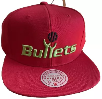 Mitchell & Ness Washington Bullets Reverse Grinch Adjustable Snapback Hat Cap - Image 1 of 4