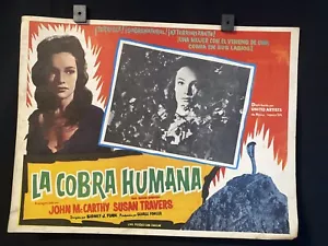1961~JOHN McCarthy~SUSAN TRAVERS~The Snake Woman~HORROR~Orgn MX Lobby Card 16x12 - Bild 1 von 4