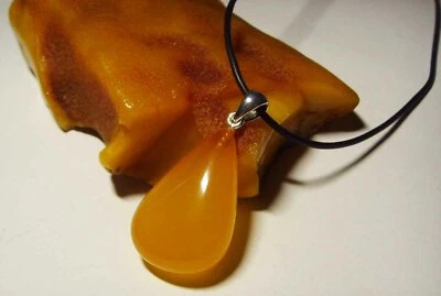 Bernstein Anhänger butterscotch  silber 925 4.24gr q53 - Bild 1 von 4