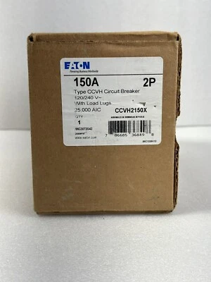 Eaton CCVH2150X Type CCVH Tenant Main Circuit Breaker 150A 2-Pole 120/240V 25kA - Image 1 of 4
