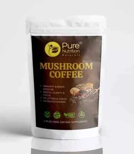 Organic 10 Mushroom Coffee - Highest Quality & Delightful Taste!!! - 50g - Picture 1 of 9