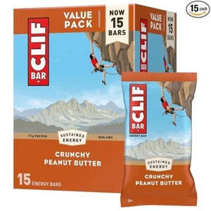 CLIF BAR - Crunchy Peanut Butter - Made with Organic Oats - Energy Bars - Non-GM - Picture 1 of 6