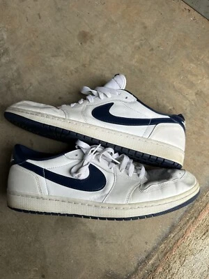 Nike Air Jordan 1 Metálico Azul Marino Bajo OG 705329-106 Clásico - Talla 14 Foto 1 de 4