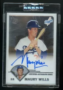 Maury Wills 2003 Topps pensionierte Signatur Autogramme #TA-MW Dodgers automatisch umhüllt - Bild 1 von 2