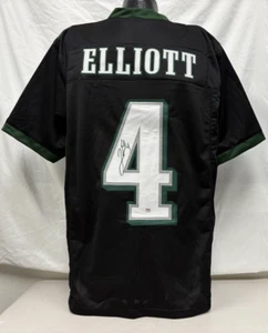 Maglia giocatore personalizzata nera firmata Jake Elliott stile Eagles (XL) PSA 502 - Foto 1 di 5
