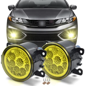 LED Front Yellow Bumper Fog Light Lamps Assembly for 2013-2015 Honda Civic - Picture 1 of 12