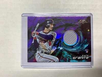 Zack Granite 2018 Topps Fire /50 Relic Purple Rookie RC Minnesota Twins #FR-ZG - Image 1 of 2