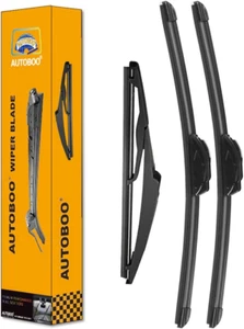 26"+16" Windshield Wipers with 12" Rear Wiper Blade Replacement for Toyota RAV4 - Picture 1 of 12