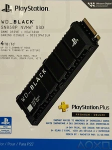 WD_Black SN850P 4TB NVMe M.2 SSD for PlayStation 5 WDBBYV0040BNC-WRSN - NEW - Picture 1 of 7