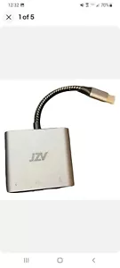 JZV Type C USB 3.1 to USB-C 4K HDMI USB 3.0 Adapter Cable 3 in 1 Hub For MacBooK - Picture 1 of 5