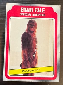 1980 Topps Star Wars Empire Strikes Back Chewbacca Star File Card #5 - Bild 1 von 2