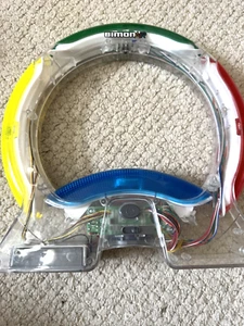 Hasbro Gaming Simon Air Clear Rare Electronic Memory Game Lights Sounds NoTouch - Picture 1 of 4