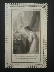 holy card santino merlettato canivet LETAILLE PL. 313 VIRGIN MARY. - Picture 1 of 2