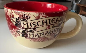 Harry Potter Marauder’s Map Mischief Managed Soup Mug Cup Ceramic - Picture 1 of 4