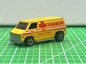 Hot Wheels Redline Super Van Paramedic Ambulance - Yellow - Hong Kong - 1974 - Picture 1 of 8
