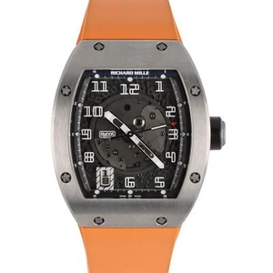 Richard Mille RM005 Titanium Skeleton 38mm Automatic Orange Rubber Watch - Picture 1 of 10