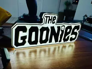 The Goonies - Black & White Light Up Sign / Night Light - USB Powered - Picture 1 of 4