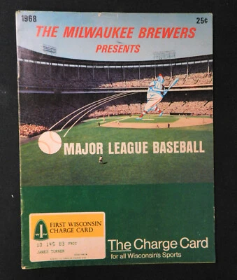 1968 Chicago White Sox vs Oakland Athletics Baseball Program - Image 1 of 3
