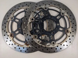 2005 Suzuki Katana GSX600F SV650 OEM FRONT BRAKE ROTORS DISCS 59210-08F11 Pair - Picture 1 of 8