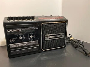 Registratore cassette radio vintage AM/FM Magnavox D7160 Boombox - Per parti di ricambio - Foto 1 di 12