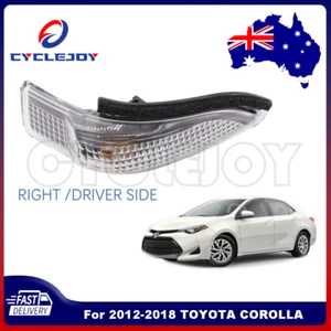 New 2012–2018 RH Mirror Blinker Light for Toyota Corolla ZRE182 Right Side - Picture 1 of 6