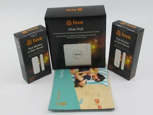 Hive Wireless Security Smart Home Hub and 2 Door/Window Sensors & New Nano 2 Hub - Picture 1 of 16