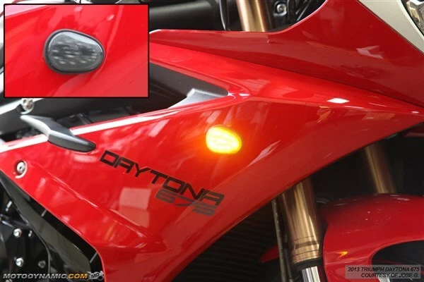 Triumph Daytona 675 675R 20+ 2013-17 Moto2 765 montaje empotrado LED luz intermitente Foto 1 de 1