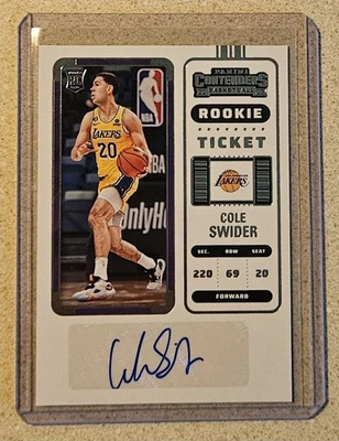 Cole Swider 2022-2023 Panini Contenders SP Authentic Autograph RC - Lakers 🔥 - Image 1 of 2
