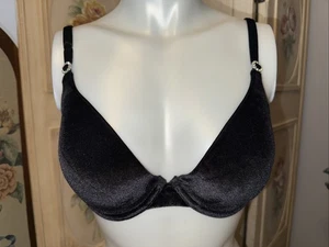 Schwarzer Samt-BH Maidenform #7959 36C - Bild 1 von 14