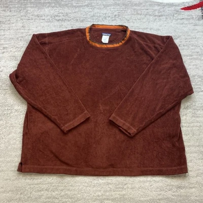 Sudadera Patagonia Rhythm Felpa Synchilla Polar Extra Grande Roja Marrón Para Hombres Foto 1 de 4