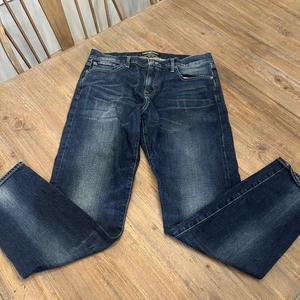Lucky Brand Jeans Herren 38x32 Blau 110 Slim Stretch Denim Medium Wash Whiskered - Bild 1 von 8