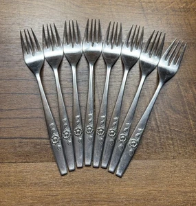 Oneida Our Rose SSS Tafelgabeln 7-1/4" Edelstahl Menge 8 - Bild 1 von 4